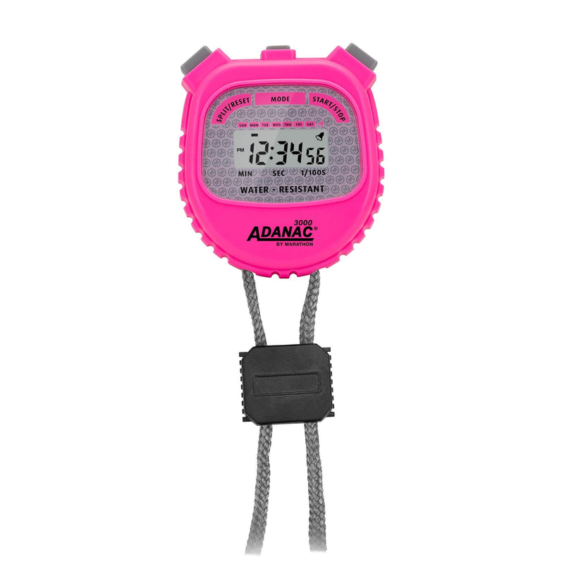 ADANAC 3000 Commercial Grade Digital Stopwatch Timer (Neon Pink) Neon Pink - BeesActive Australia