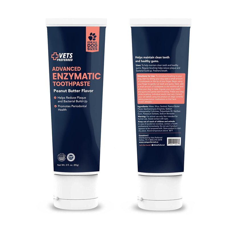 Vets Preferred Dog Toothpaste & Freshener, Advanced Enzymatic Toothpaste & Oral Care Water Additive for Dogs - BeesActive Australia