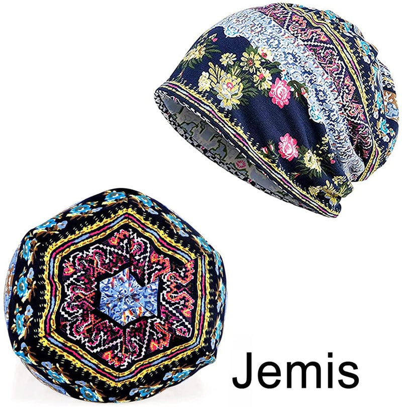 Jemis Skullies Beanies Thin Bonnet Cap Autumn Casual Beanies Hat 2 Pack - BeesActive Australia
