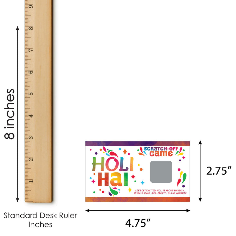 Big Dot of Happiness Holi Hai - Festival of Colors Party Game Scratch Off Cards - 22 Count - BeesActive Australia