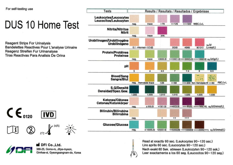 Family Health Urine Screening Test for Liver, Kidney, Heart, Blood, Urinary Tract (6 Tests) - BeesActive Australia