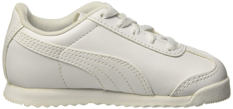 PUMA unisex child Roma Basic Sneaker, White/Light Gray, 10 Toddler US - BeesActive Australia