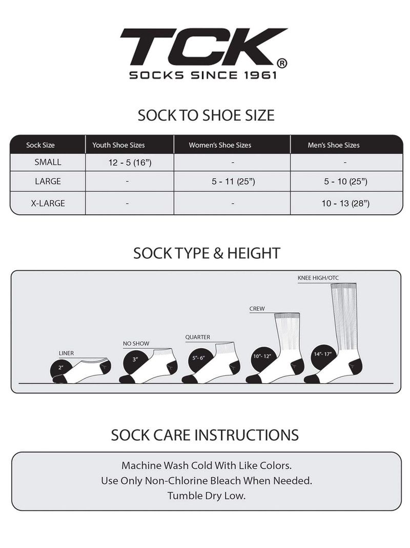[AUSTRALIA] - TCK Flat Knit Cotton Sanitary Liner Baseball Socks White Large 