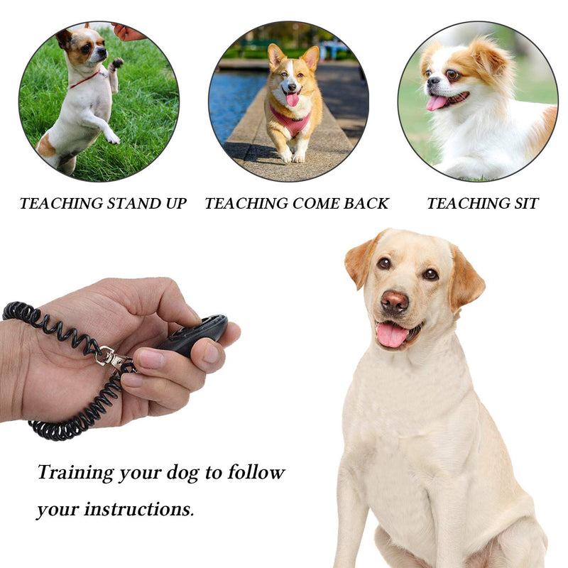 STMK Dog Training Kit, Dog Treat Pouch, Puppy Training Treat Pouch, Dog Collapsible Bowl, Dog Whistle, Dog Clicker, Ideal for Dog Walking, Dog Training, Puppy Training Grey - BeesActive Australia