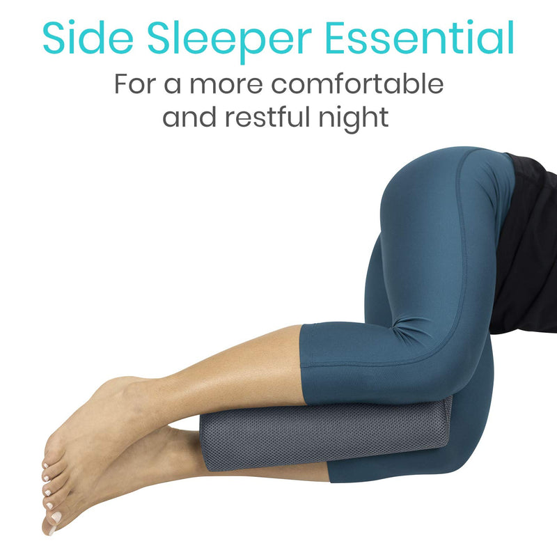Vive Half Moon Bolster Cushion (4 Inch Thick) - Support Pad for Side, Stomach Sleeper - Lumbar Half Roll for Knee, Leg, Lower Back and Spine Alignment - Ergonomic Sleeping Padding for Chair or Bed 4" Thick - BeesActive Australia