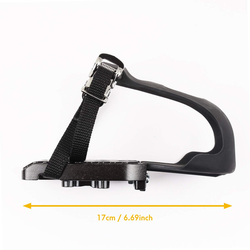 CyclingDeal Bike Bicycle Toe Clips Cage ONLY - for Peloton Spin Bike & Peloton Bike+ Pedal Adapters - Convert Look Delta Pedals to Dual Function Pedals - Ride with Sneakers - BeesActive Australia