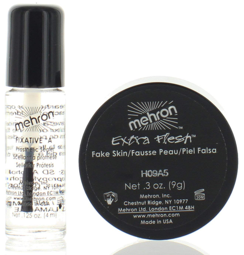 Mehron Makeup Extra Flesh with Fixative A for Special Effects | Halloween | Movies - .3oz Carded - BeesActive Australia