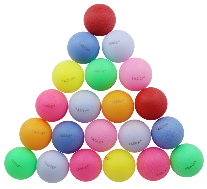 TADICK Assorted Color 50 Pack Beer Ping Pong Balls Washable Plastic Table Tennis Ball - BeesActive Australia