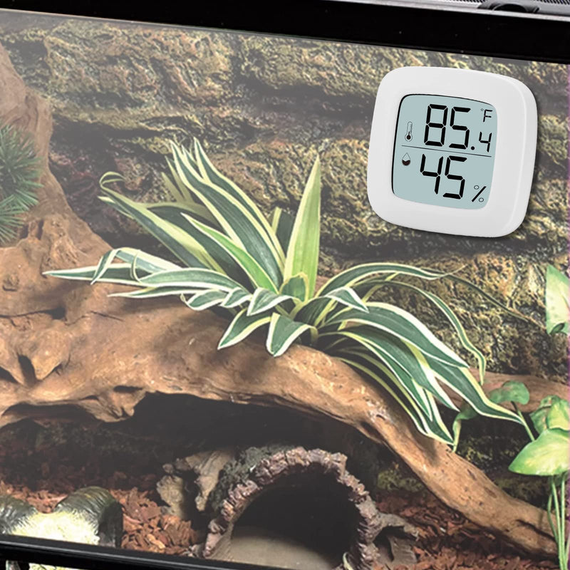 Aggforbl Digital Display Reptile Terrarium Thermometer Hygrometer High-Accuracy Reptile Tank Thermometer and Hygrometer Suitable for Reptiles and Amphibians 200 - BeesActive Australia