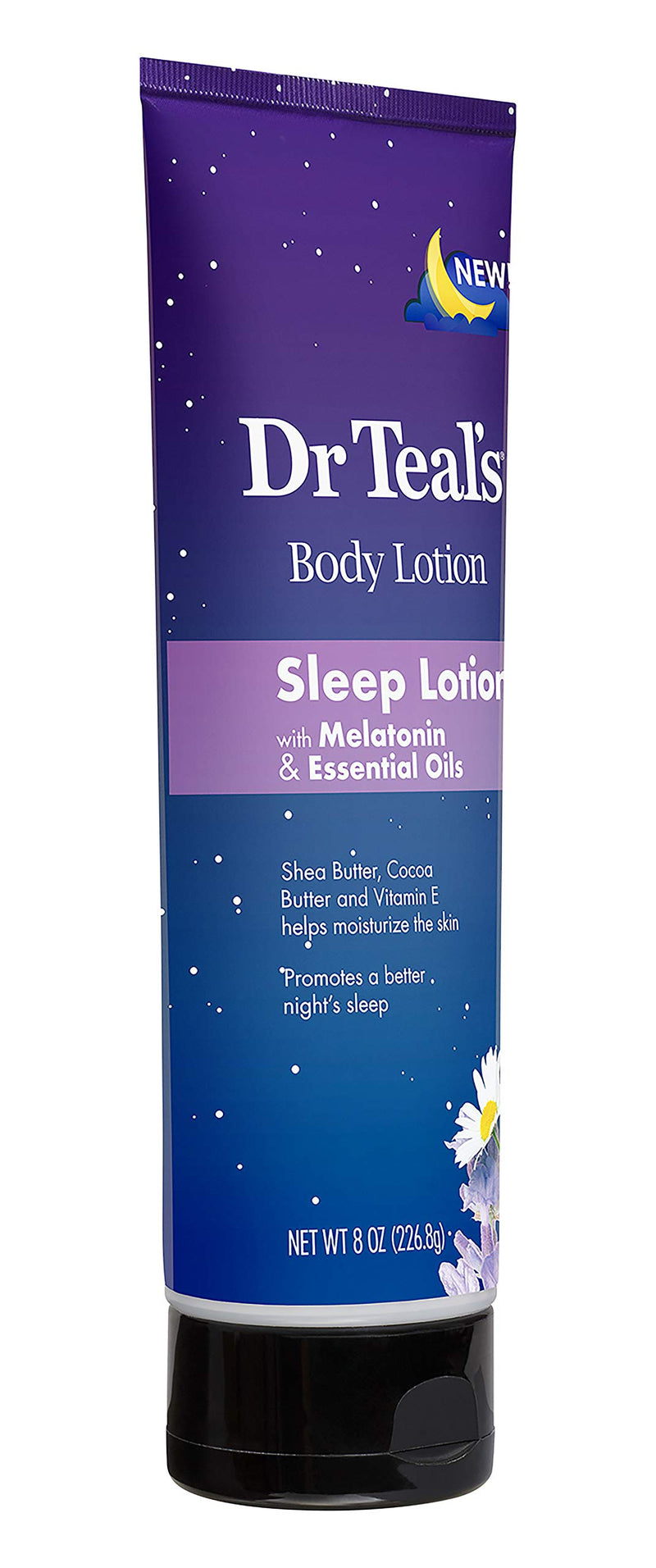 Dr. Teal's Night Time Therapy Melatonin Body Lotion - 8 Ounce Bottles Pack of 2 - Pure Epsom Salt Lotion for Skin Care Sleeping and Muscle Relief - BeesActive Australia