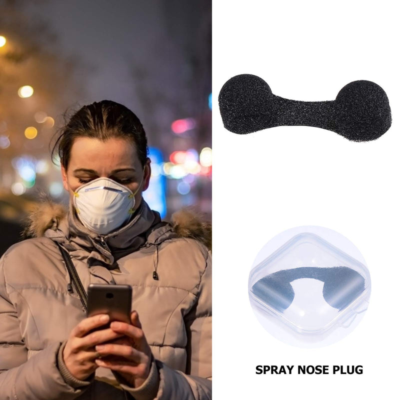 50pcs Disposable Nose Filter Plug Anti-dust Protection Breathable Anti Snore Devices Filters for Sunless Airbrush Spray Tanning (Black) Black - BeesActive Australia