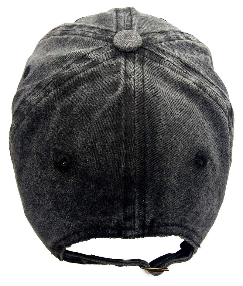 OASCUVER Lake Hair Don't Care Hat, Distressed Cotton Adjustable Lake Life Baseball Cap for Men Women Lake Hair Don't Care Black One Size - BeesActive Australia