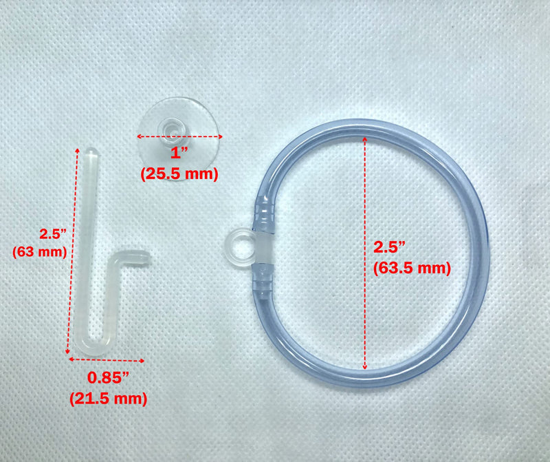 Invisible Feeding Ring (Customizable and Auto-Leveling) for Floating Plant Aquariums and Fish Tanks Standard 2.5" Feeding Ring - BeesActive Australia