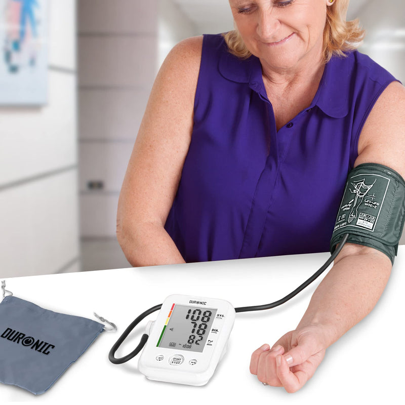 Duronic Blood Pressure Monitor Machine for Home Use BPM150 Electric Automatic Upper Arm BP Heart Rate Detector Medically Certified 22cm-42cm Cuff - BeesActive Australia