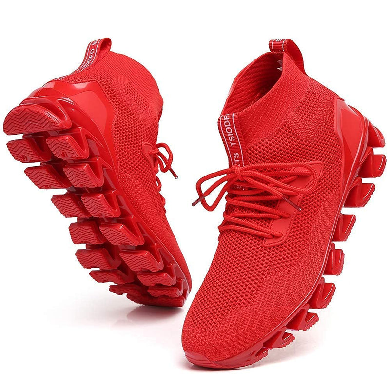 TSIODFO Men's Sneakers Sport Running Athletic Tennis Walking Shoes 11 Red 8827 - BeesActive Australia