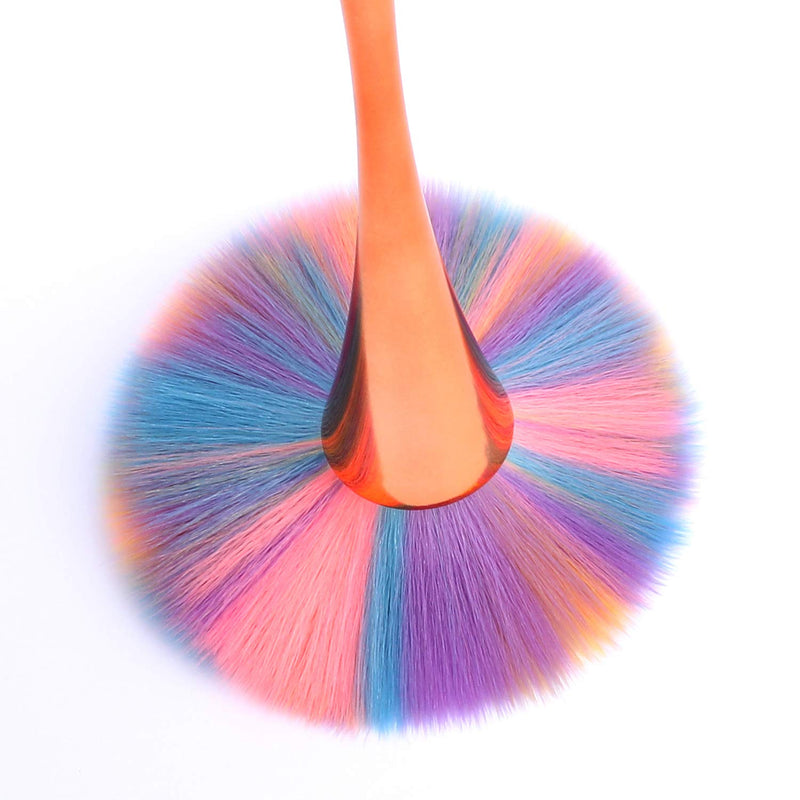 Mwoot Nail Art Dust Brush, Colorful Nail Brush Remover Cleaner For Acrylic UV Gel Nail Powder Rhinestones Makeup Foundation Brush (Rose Gold) - BeesActive Australia