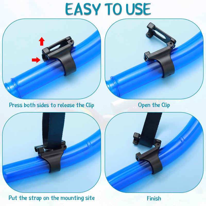 16 Pcs Dive Universal Plastic Clip Silicone Snorkel Keeper Snorkel Clip for Mask Black Snorkel Mask Clip Snorkel Attachment Clip Tube Holder Gear Spare Part Accessories Snorkeling Equipment for Diving - BeesActive Australia