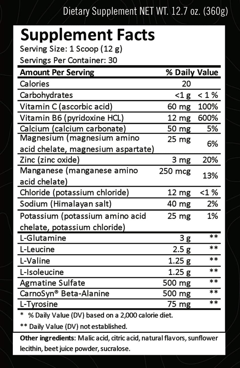 [AUSTRALIA] - MTN OPS BCAA 2:1:1 Muscle Building & Recovery Supplement, Strawberry Dragonfruit Flavor, 30-Serving Tub 