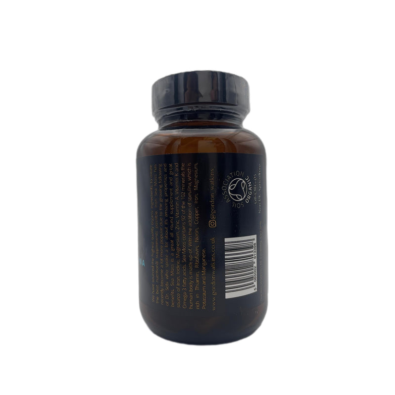 Organic Irish Sea Moss Capsules | 60 Vegan Capsules | GMO Free | Gordon Watkins Exclusive Botanical Blend (Spirulina) Spirulina - BeesActive Australia