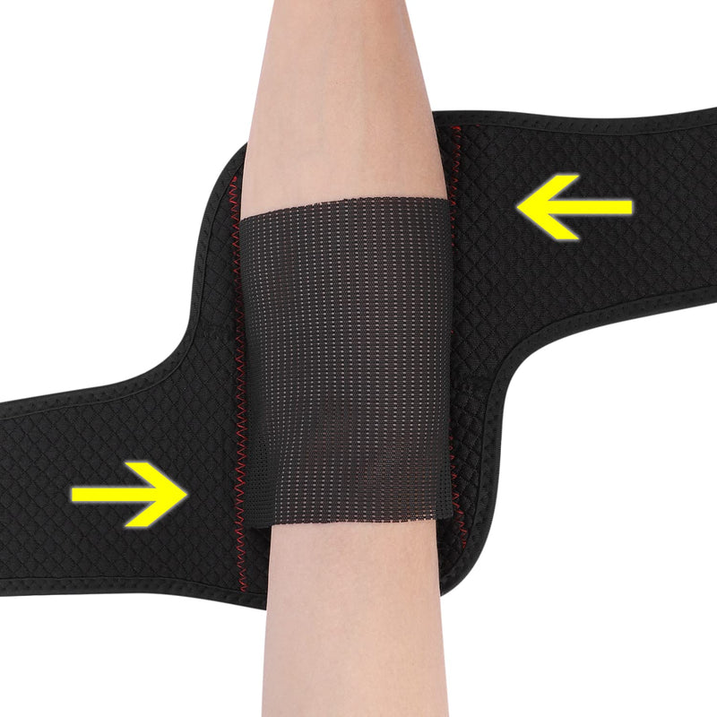 Elbow Support for Men Women Adjustable Neoprene Elbow Brace Arm Wrap Elbow Strap Elbow Support Sleeve for Golfer Elbow, Tennis Elbow, Arthritis Pain Relief, Tendonitis, Sports Injury Recovery(Single) - BeesActive Australia