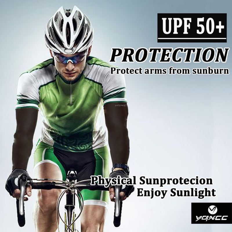 YQXCC 4 Pairs UV Sun Protection Arm Sleeves - Tattoo Cover Up - UPF 50 Sports Compression Cooling Sleeve for Men & Women 4 Pairs Black - BeesActive Australia