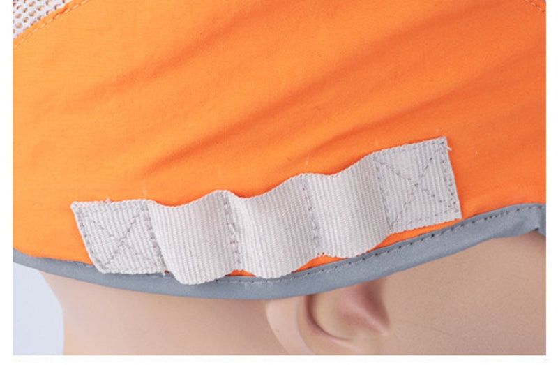 Connectyle Foldable Mesh Sports Cap with Reflective Stripe Breathable Sun Runner Cap Orange - BeesActive Australia