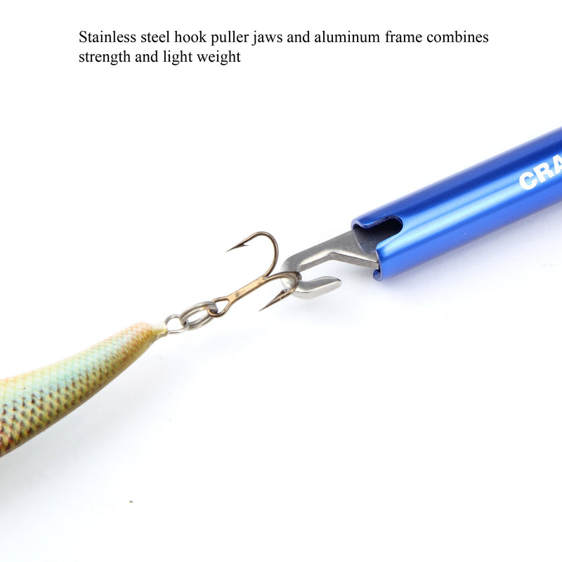 [AUSTRALIA] - CRAZY SHARK Hook Remover Aluminum Fish Hook Remover Extractor 9.6in blue 