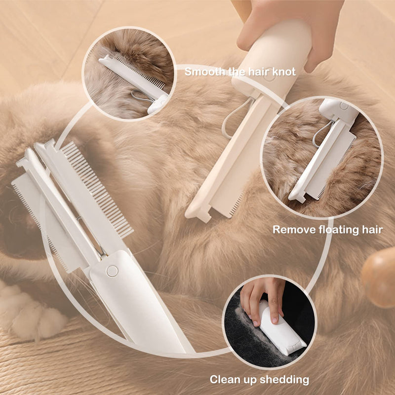Crafterlife Pet Grooming Tools Set for Indoor Cat Dog Grooming Shedding Grey, White - BeesActive Australia