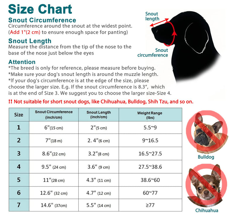 LUCKYPAW Dog Muzzle, Basket Cage Muzzle for Small, Medium, Large Dogs to Stop Licking, Biting and Chewing Size 2 - Snout - 8" - Poodle Beige - BeesActive Australia