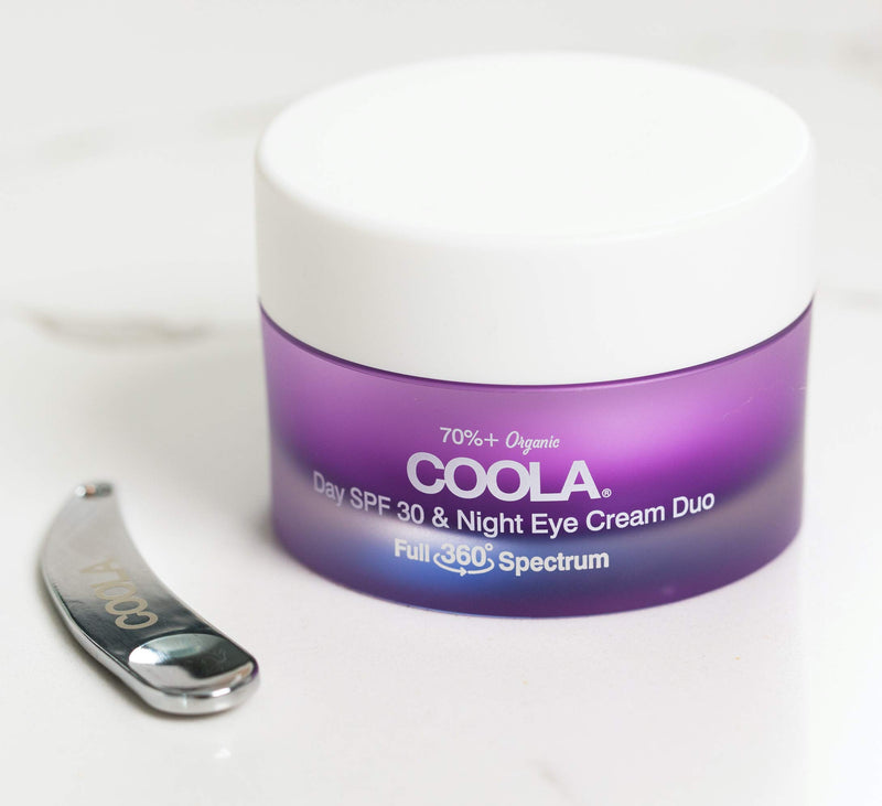 COOLA Organic Day and Night Eye Cream Sunscreen, Full Spectrum Skin Care with Coconut & Aloe Water, Broad Spectrum SPF 30, 0.8 Fl Oz - BeesActive Australia
