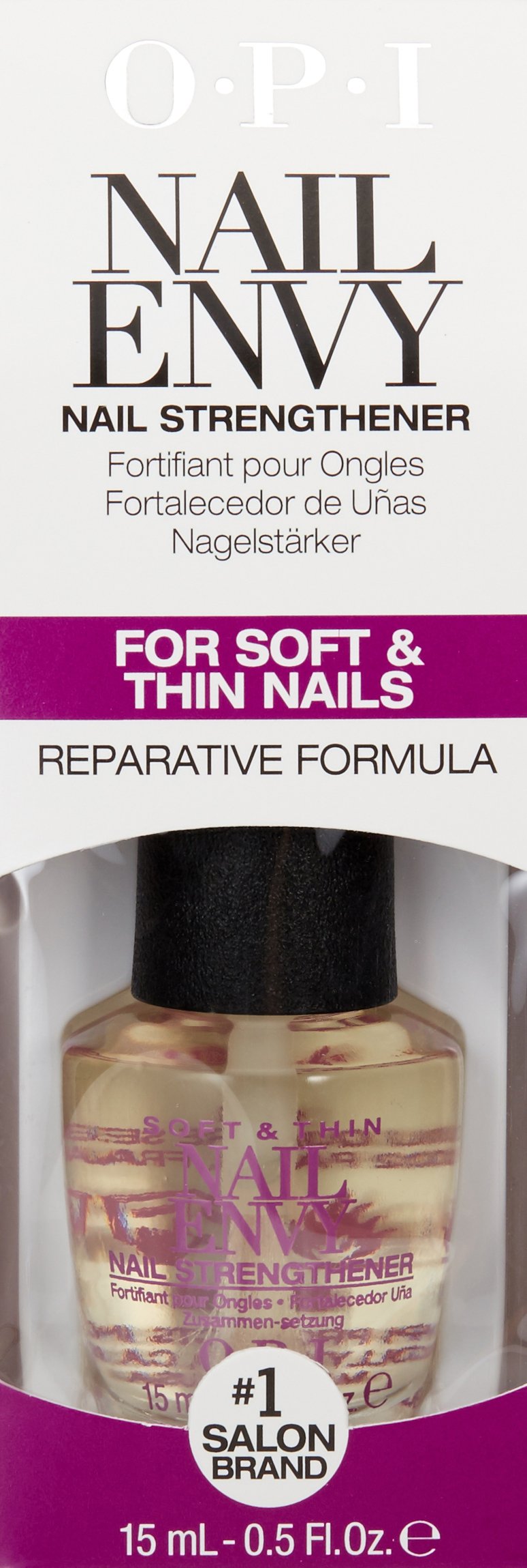 OPI Nail Envy Nail Strengthener, Nail Treatment, 0.5 Fl oz Nail Envy Soft and Thin - BeesActive Australia