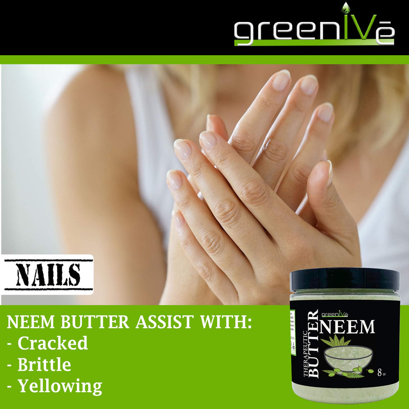 GreenIVe - Neem Butter - Body Butter - All Natural - Soothing - Moisturizing - Exclusively on Amazon (8 Ounce) 8 Ounce (Pack of 1) - BeesActive Australia