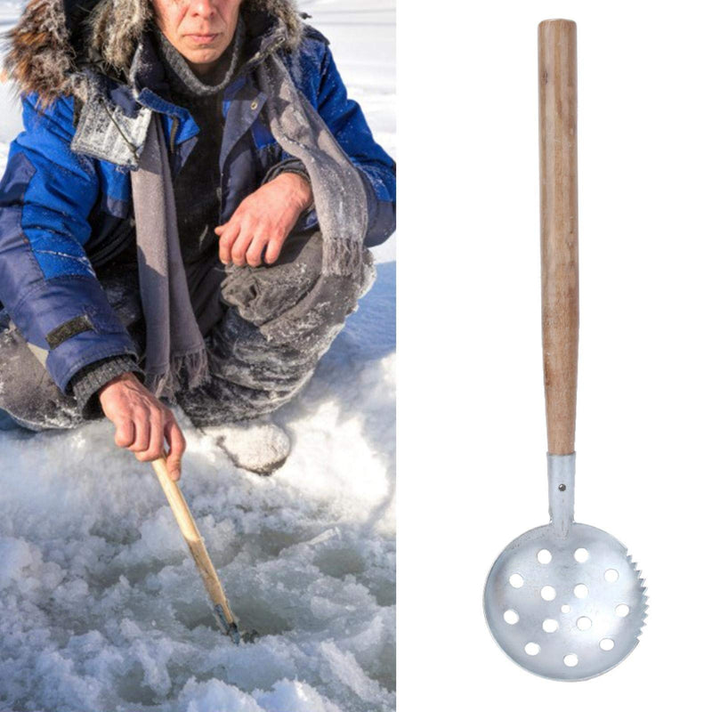 Okuyonic Fishing Scoop 2PCS Silver Ice Skimmer Scoop for Ice Fishing - BeesActive Australia
