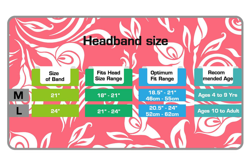 [AUSTRALIA] - Novos Swimming Headband for Babies, Toddlers, Kids, Adults - Designed to Help Prevent swimmer's Ears, Elastic Swim Hair Guard Ear Guard Rose Medium 