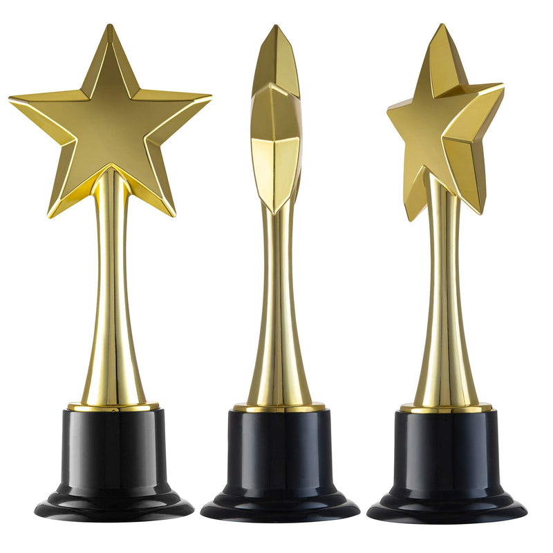 Prextex 10-Inch Gold Star Award Trophy for Trophy Awards and Party Celebrations, Award Ceremony and Appreciation Gift - BeesActive Australia
