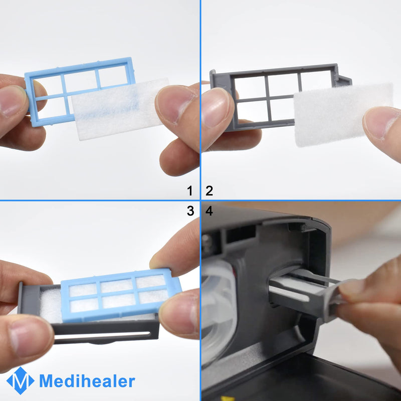 52PCS Medihealer Filters Compatible with Dreamstation 2: Includes 4 Preassembled Filters+ 22 Pollen Filters+ 22 Ultra-Fine Filters, Filters Replacement Supplies, Reusable Assembly Filter Kit. - BeesActive Australia