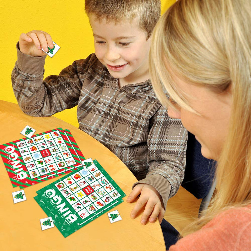 Christmas Bingo Game Party Supplies - Xmas Gifts for Kids 24 Players - BeesActive Australia