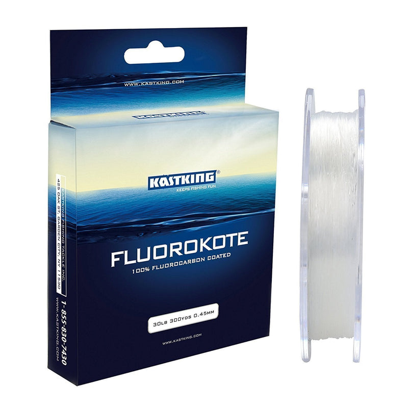 KastKing FluoroKote Fishing Line - 100% Pure Fluorocarbon Coated - 300Yds/274M 150Yds/137M Premium Spool - Upgrade from Mono Perfect Substitute Solid Fluorocarbon Line 8LB(3.60KG) 0.23mm-300Yard - BeesActive Australia