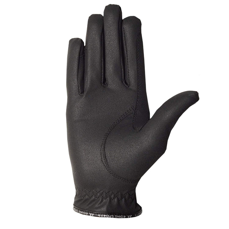AK Light Grip Horse Riding Gloves for Competition & for Dressage AKRS-6133 (S, Black) - BeesActive Australia