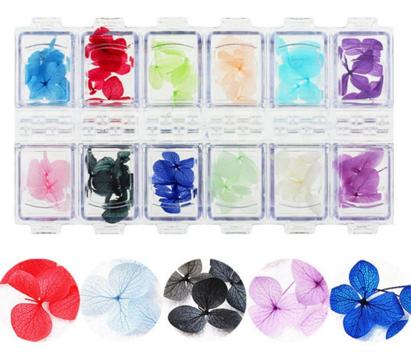 Wehous 2 Packs Nail Art Dry True Flower Nail Stickers Decoration 3D Kit - BeesActive Australia