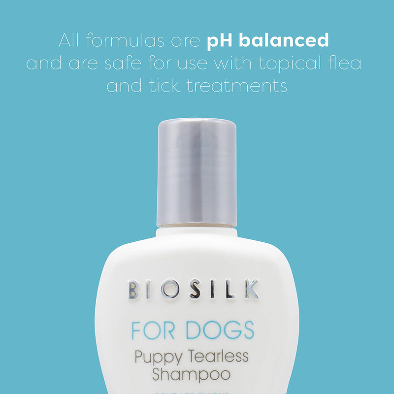 BioSilk for Dogs Spray, Tearless Dog Shampoo - Best Puppy Shampoo, Dog Shampoo, Dog Grooming Supplies, Dog Wash, Pet Shampoo, Dog Bathing Supplies, Dog Spray, Pet Wash, Puppy Kit 12 oz - 1 Pack Tearless Shampoo - BeesActive Australia