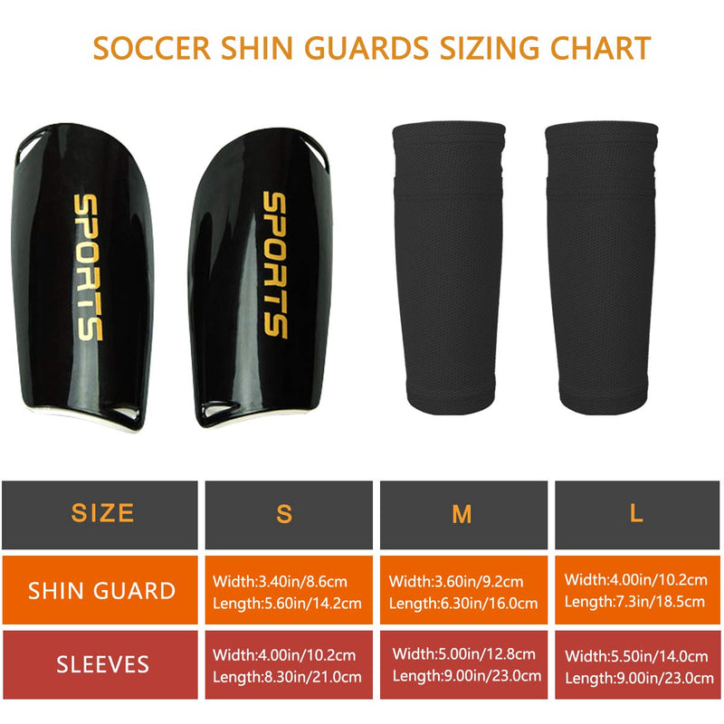 Soccer Shin Guards for Kids Youth, Shin Guard and Shin Guard Sleeves for Boys and Girls for Football Games EVA Cushion Protection Reduce Shocks and Injuries A-Black Small - BeesActive Australia
