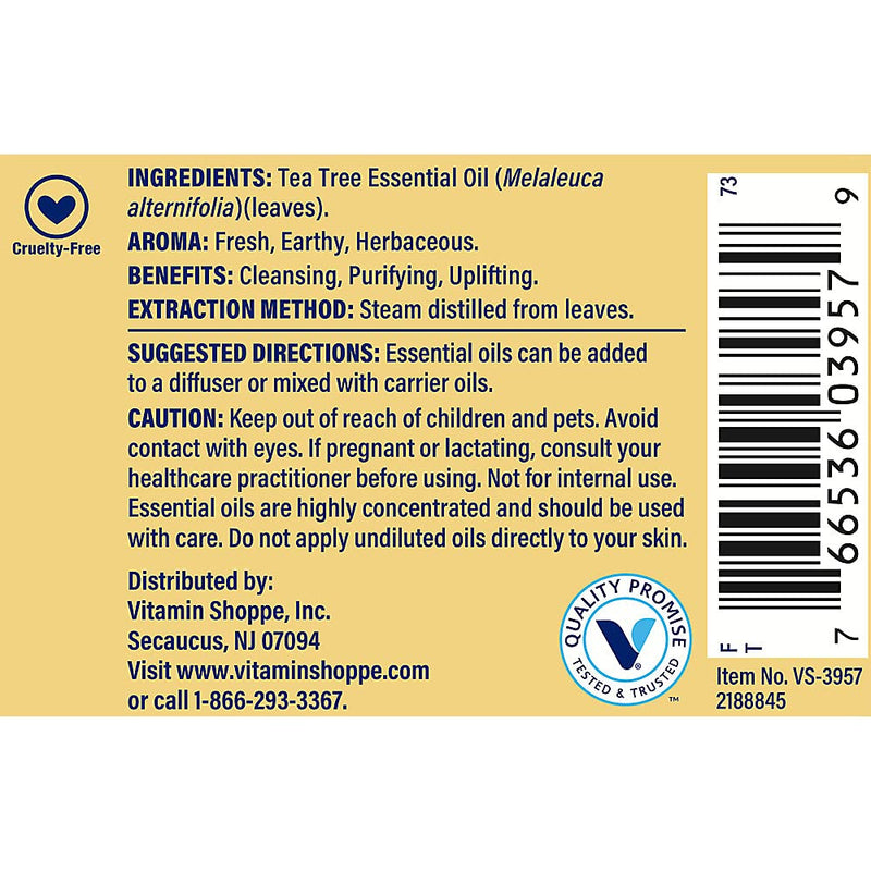 Tea Tree 100 Pure Essential Oil Cleansing, Purifying Uplifting Aromatherapy (1 fl. oz.) - BeesActive Australia