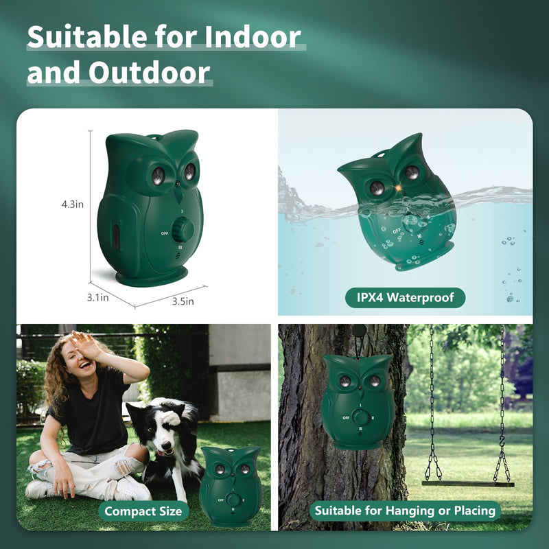 Teptec Dog Barking Control Devices with Dual Ultrasonic Speakers, Stronger Rechargeable Anti-Bark Device for Outdoor Waterproof and Indoor, Dog Barking Deterrent Safe for Human & Dogs - BeesActive Australia