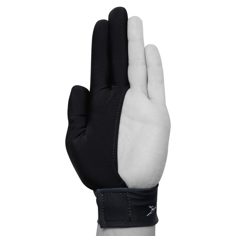 Renzline Pool CUE Glove Billiard Player - White/Black - for Left Hand - One Size fits All - BeesActive Australia