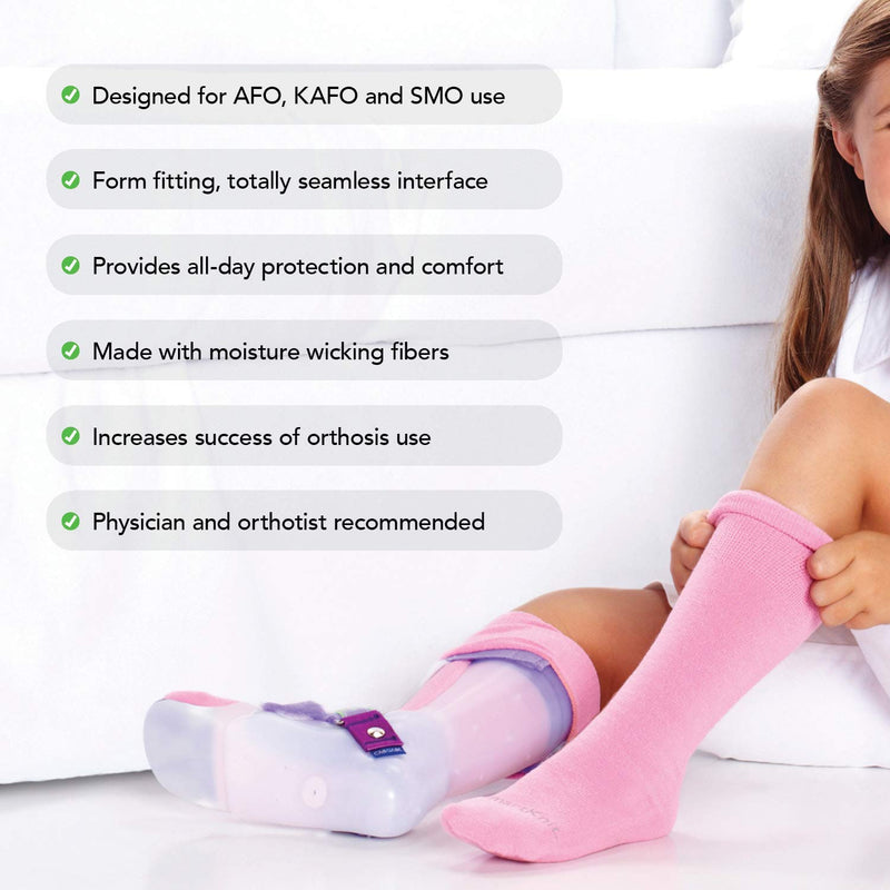 SmartKnit Adult AFO Interface Seamless Sensitivity Socks - 2 Pack (Black & Gray, Adult Regular) - BeesActive Australia