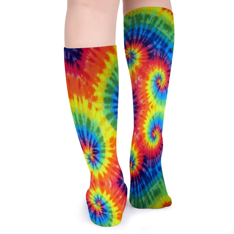 Tie Dye Unisex Casual Pattern Crew Socks Long Socks Boy's Girl's 50cm, One Color, One Size - BeesActive Australia