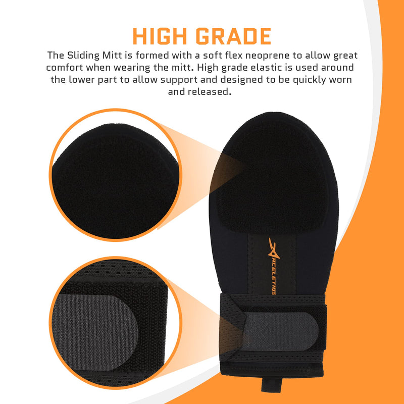 ACELETIQS Sliding Mitt - Custom Design for Right and Left Hand - Sliding Mitt for Baseball and Softball - Youth and Adult Size - Sliding Mitt Hand Protection - BeesActive Australia