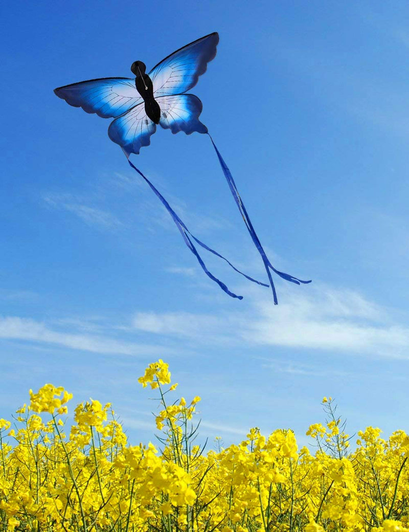 [AUSTRALIA] - HENGDA KITE for Kids So Beautiful Butterfly Kite for Outdoor Games and Activities Single Line Kite with Flying Tools 