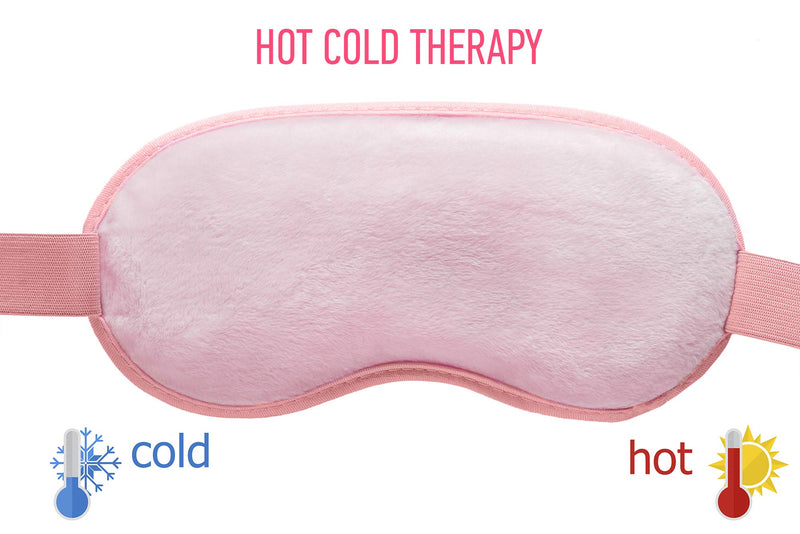 BEL&KANN Cooling Eye Mask, Eye Mask for Puffy Eyes, Eye Therapy Heat Mask Gel Beads - Stress Pain Relief Eye Mask Puffiness, Ice Eye Mask Cold Eye Mask Reusable Gel Pack Frozen Plush Backing Headache Pink - BeesActive Australia